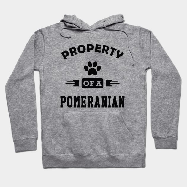 Pomeranian Dog - Property of a pomeranian Hoodie by KC Happy Shop